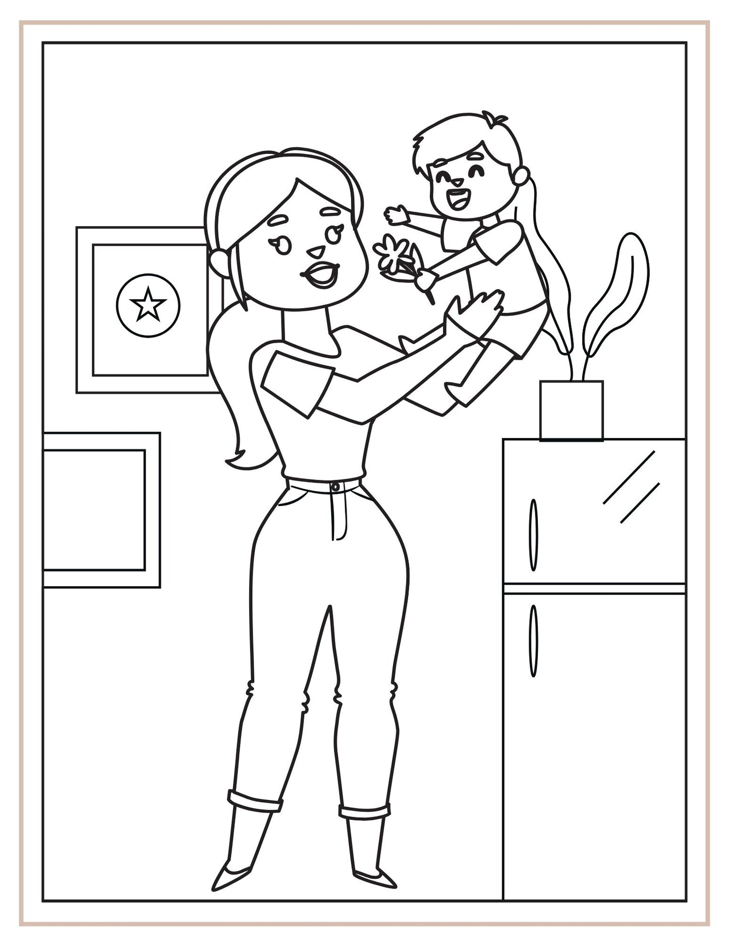 Mothers day colouring book
