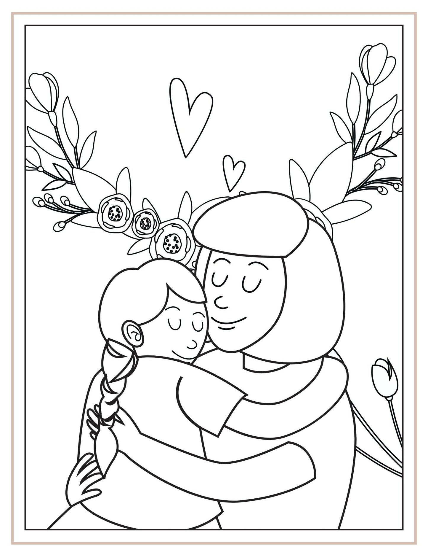 Mothers day colouring book