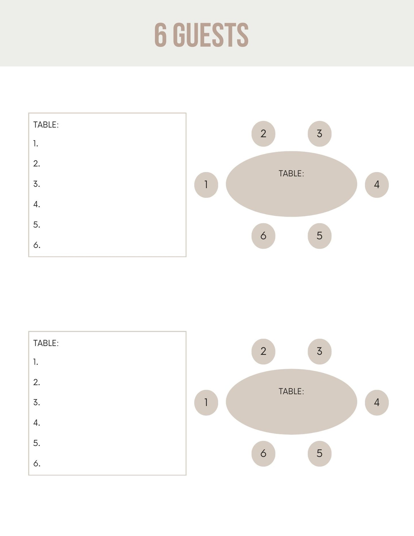 Wedding Seating Plan