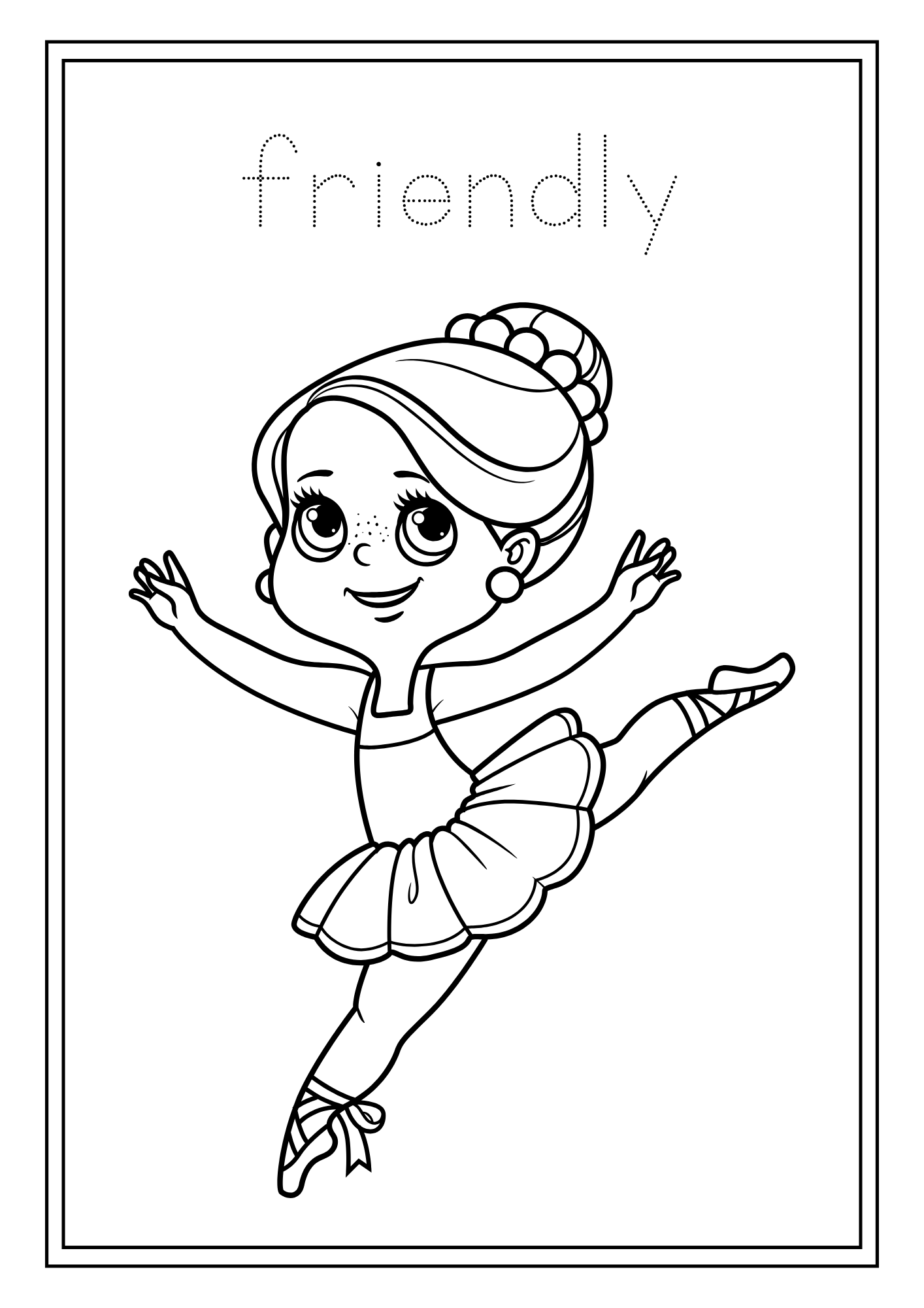 Ballerina Affirmations Colouring Book