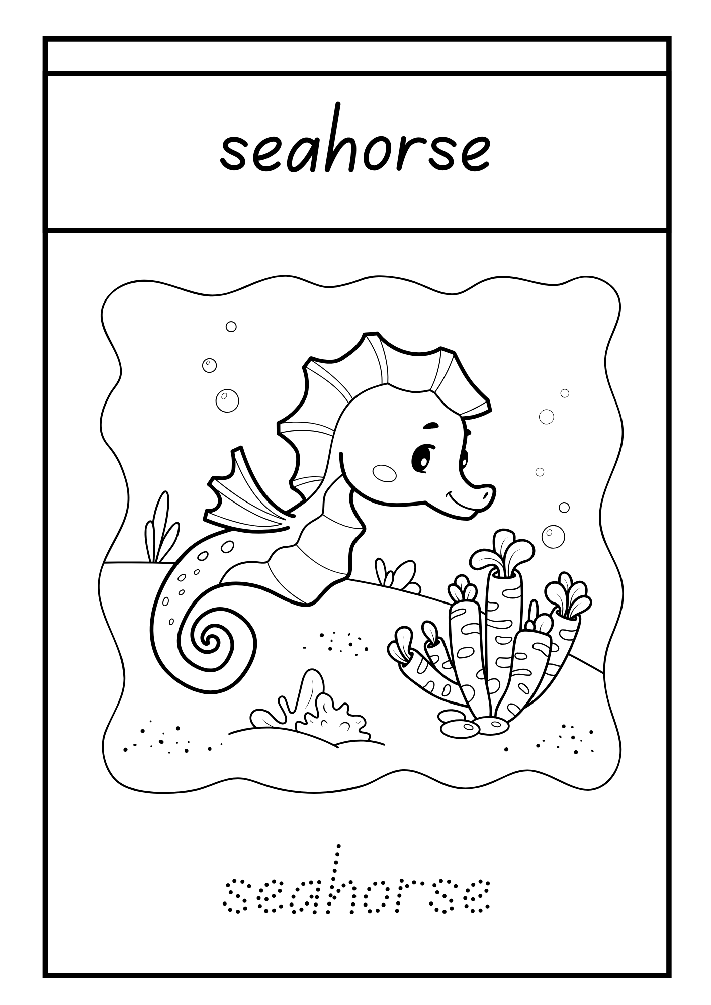 Ocean Animals Colouring Book
