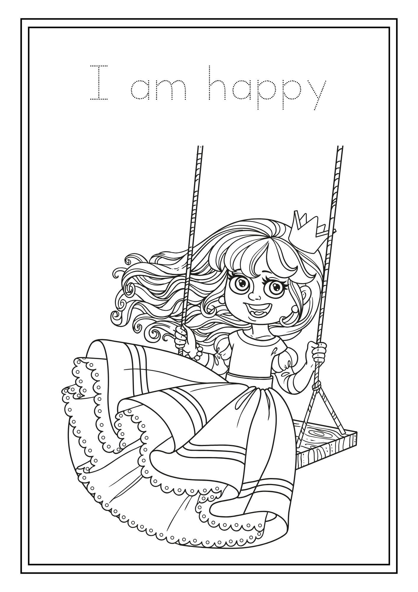 Princess Affirmations Colouring Book