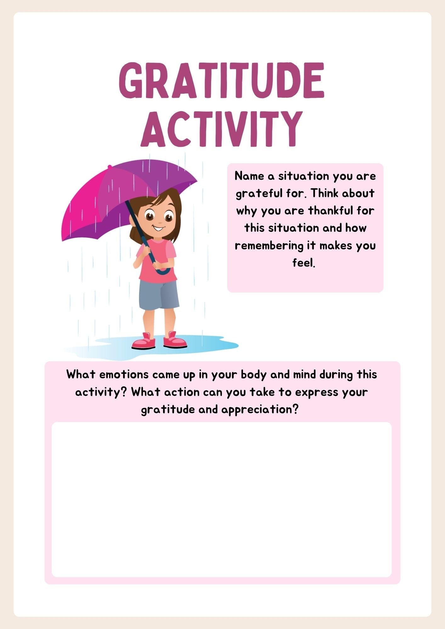 Gratitude Journal for Girls – 17 Colourful Pages of Positivity and Reflection