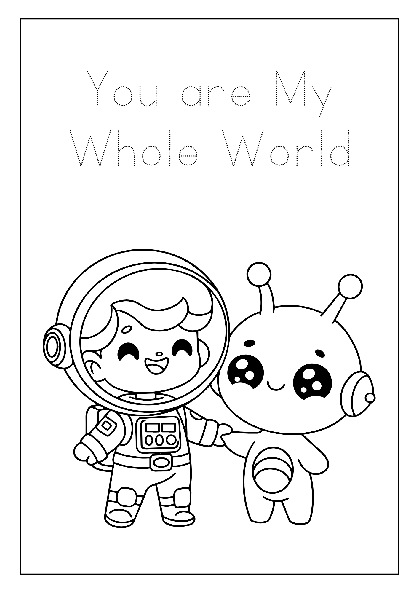 Out of Space Colouring Book