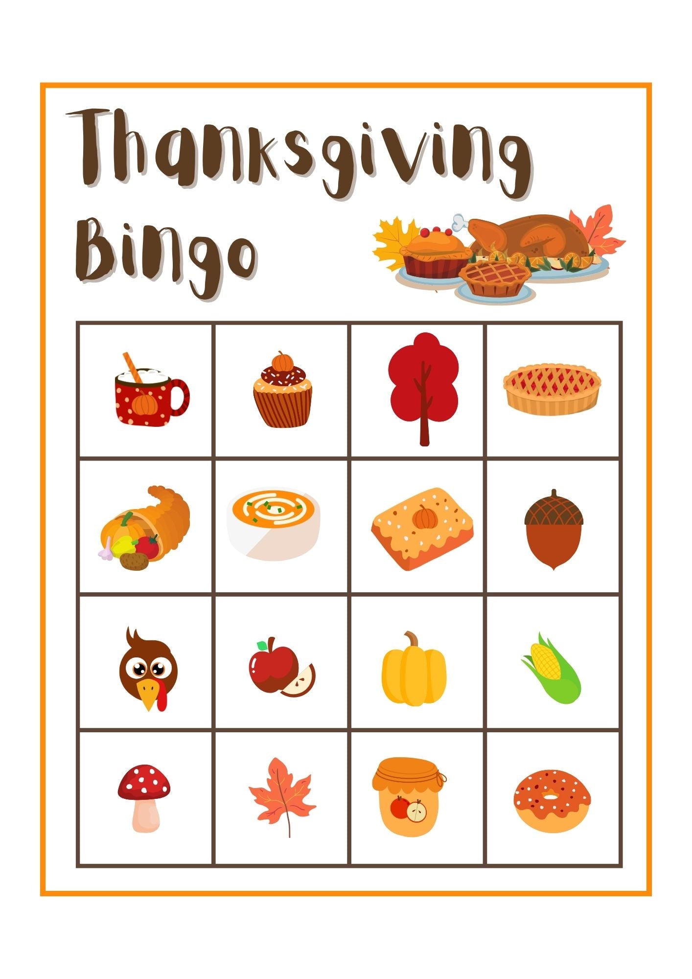 Thanksgiving Bingo