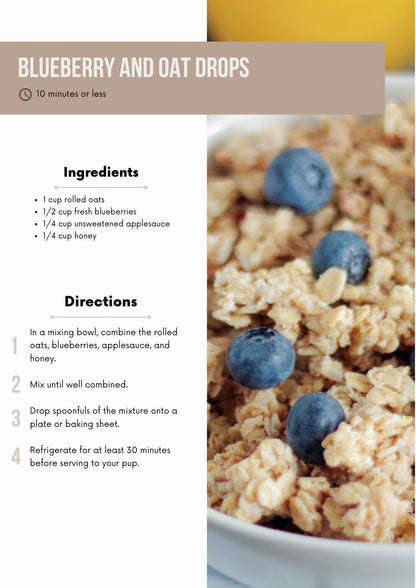 Dog treats recipe book
