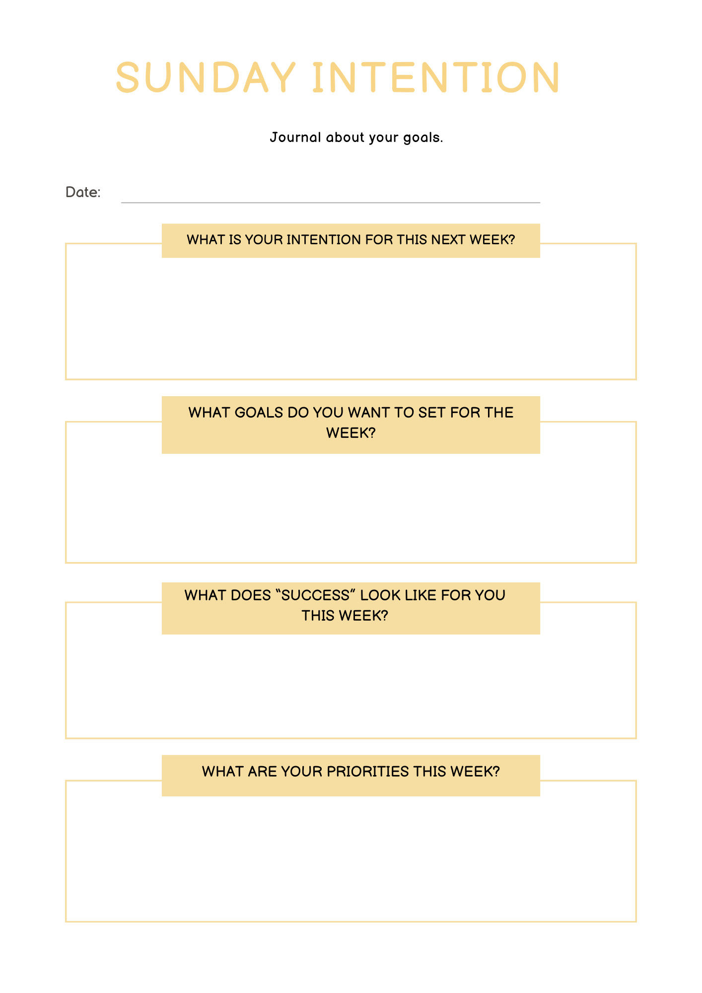Journaling Planner