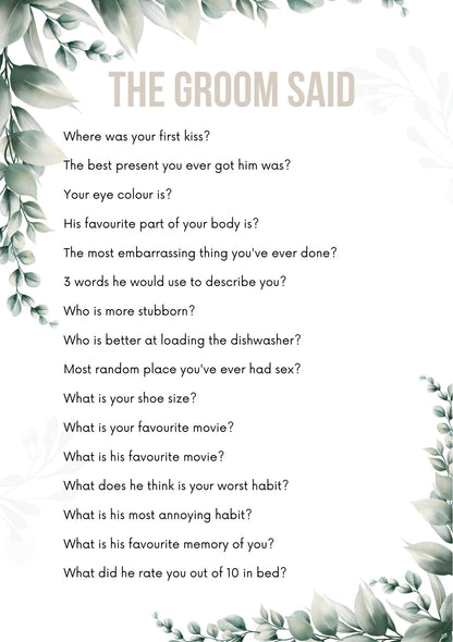 Hen Party Games