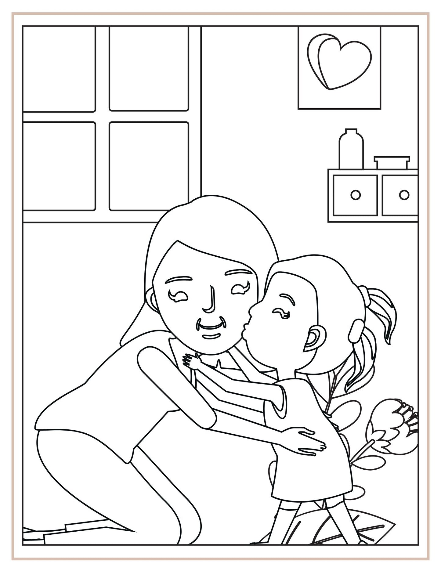 Mothers day colouring book