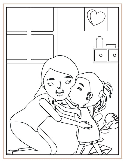 Mothers day colouring book