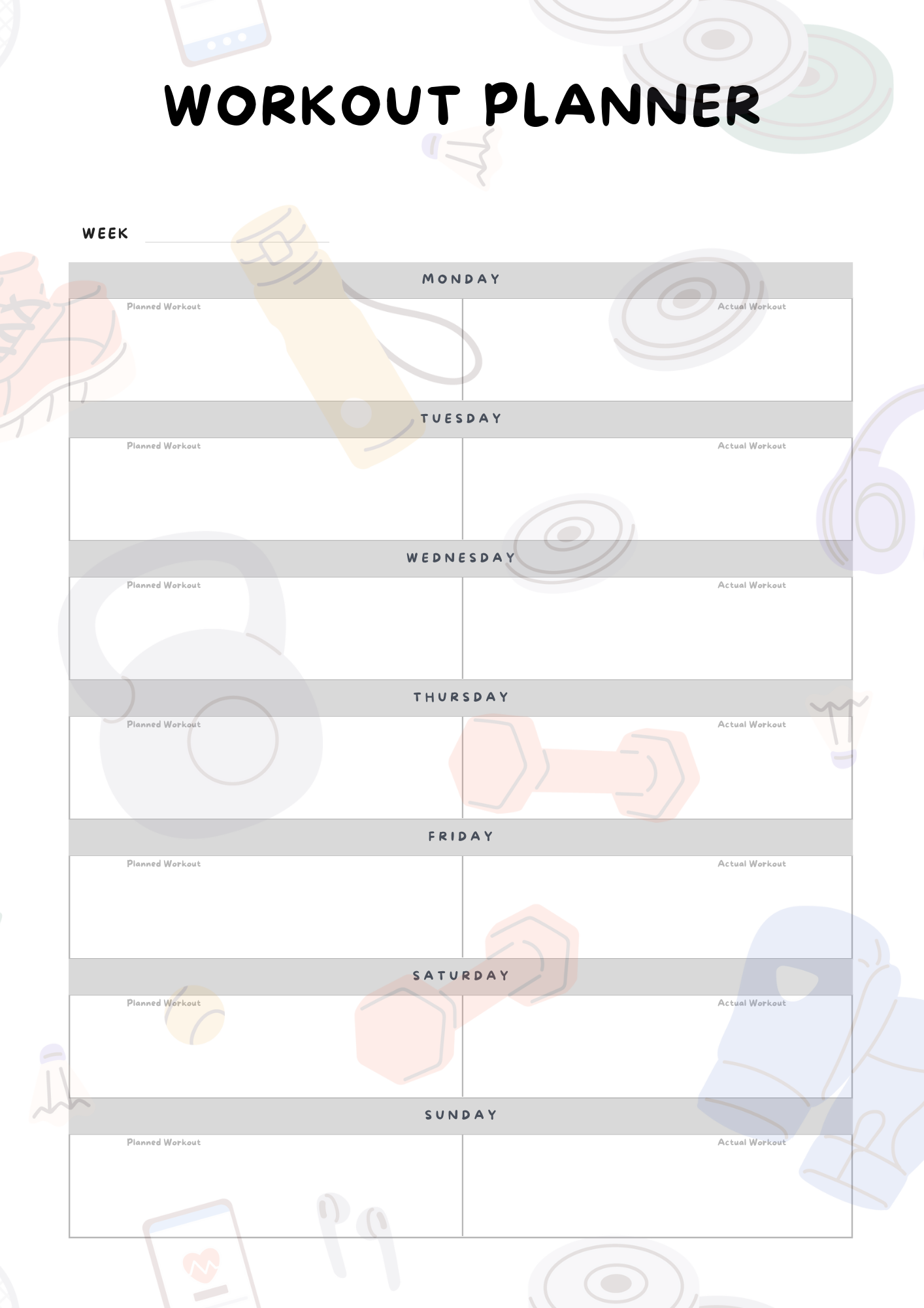 Fitness Planner