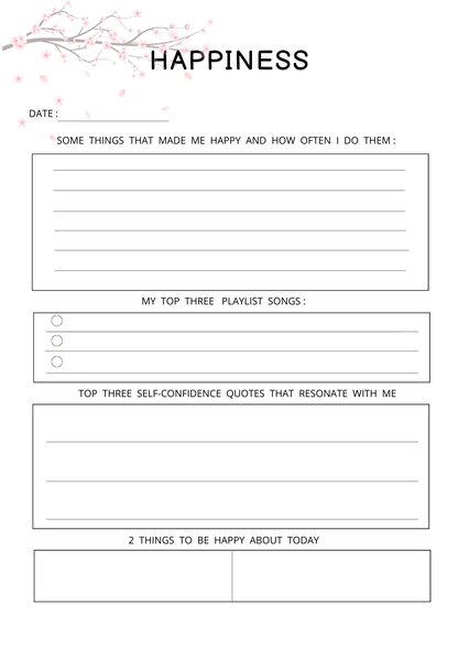 Self Confidence Planner