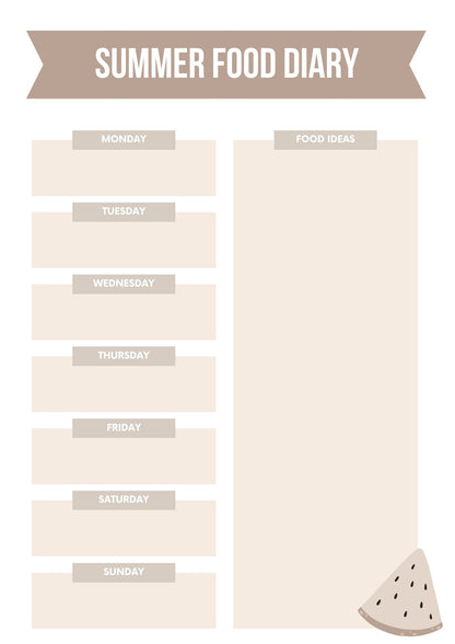 Kids Summer Planner