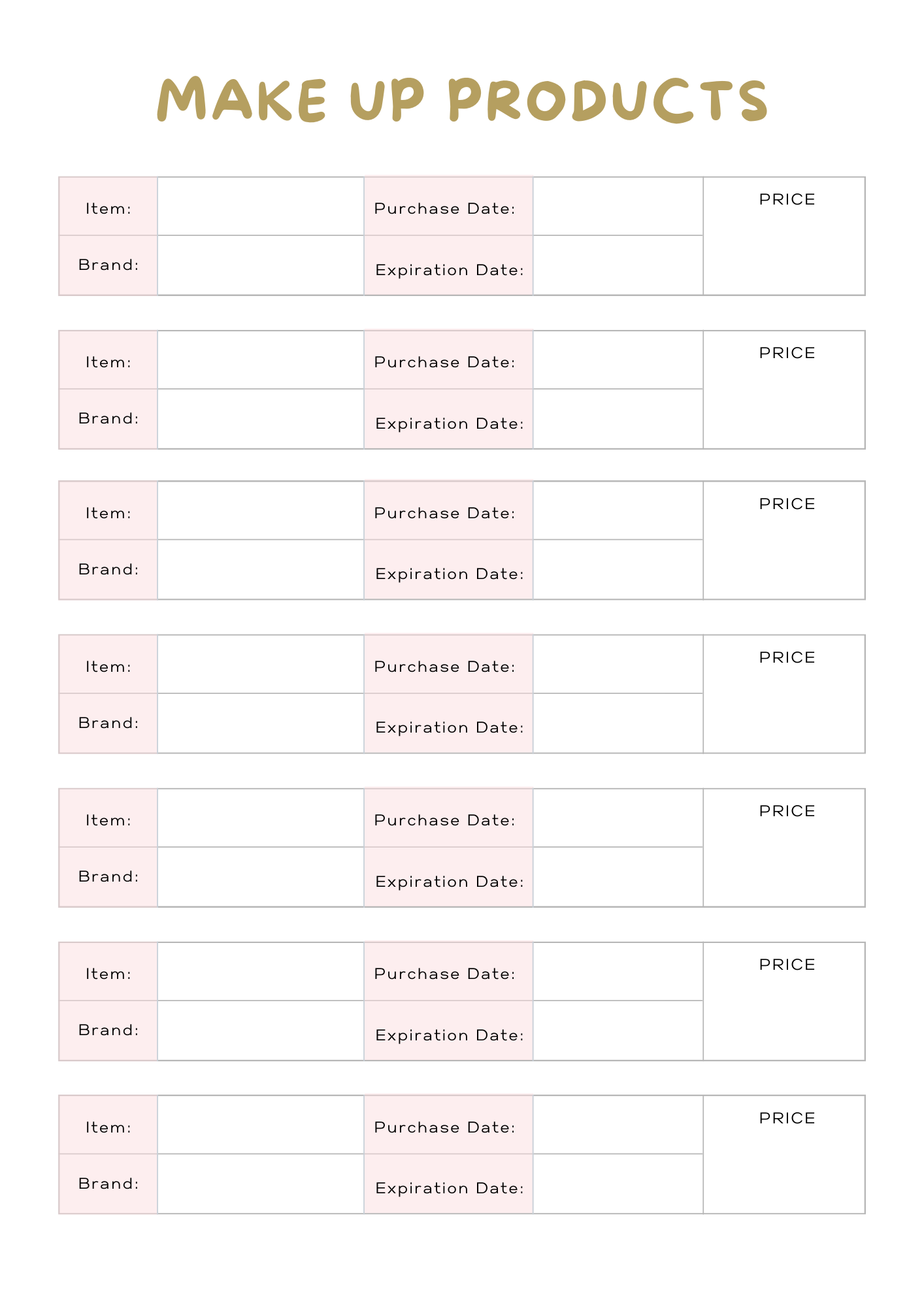 Self Care Planner