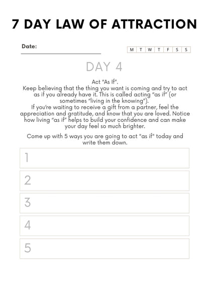 Law of Attraction Planner