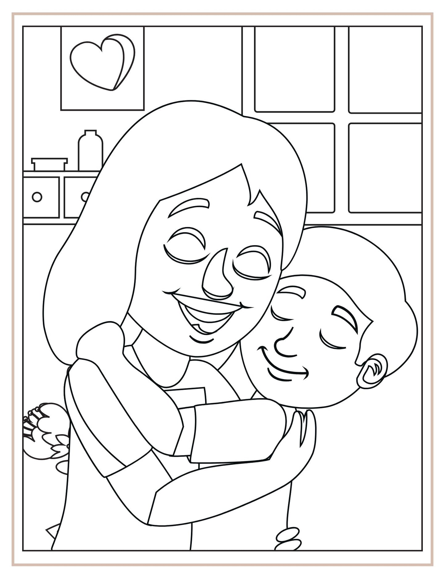 Mothers day colouring book