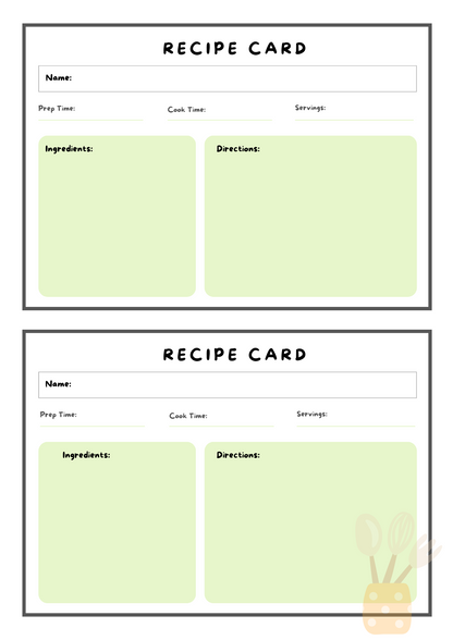 Recipe Cards Bundle