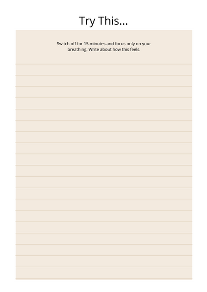 Calming Your Mind Journal
