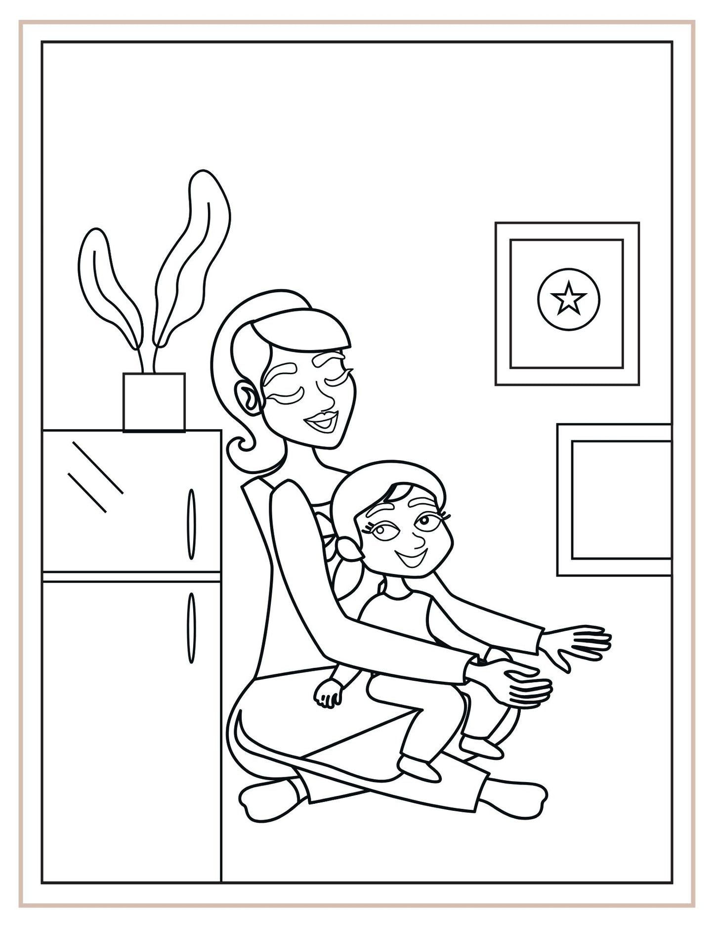 Mothers day colouring book