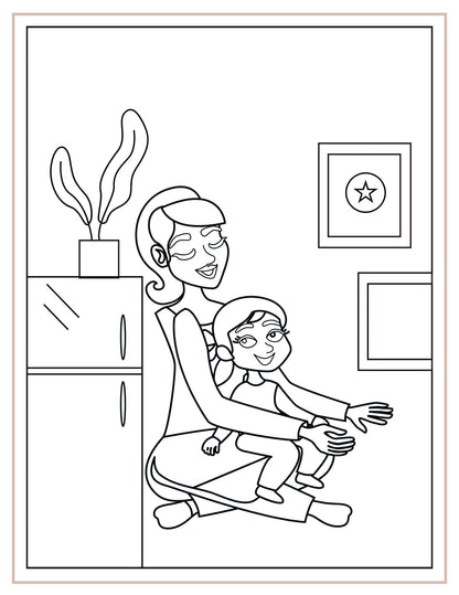 Mothers day colouring book