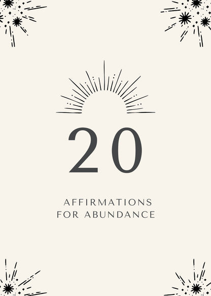Abundance Affirmation Cards