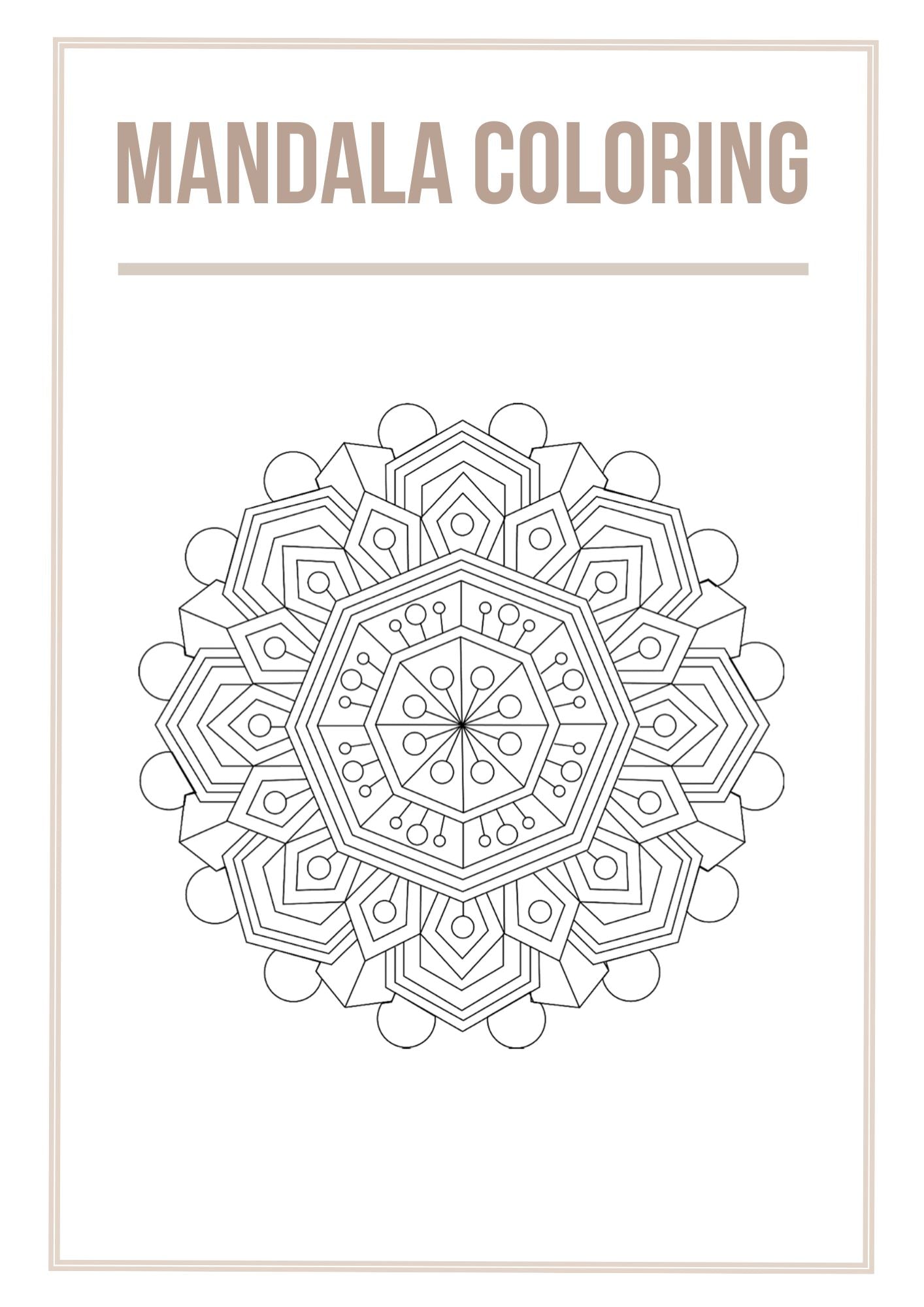 Mandala Colouring Worksheet Set