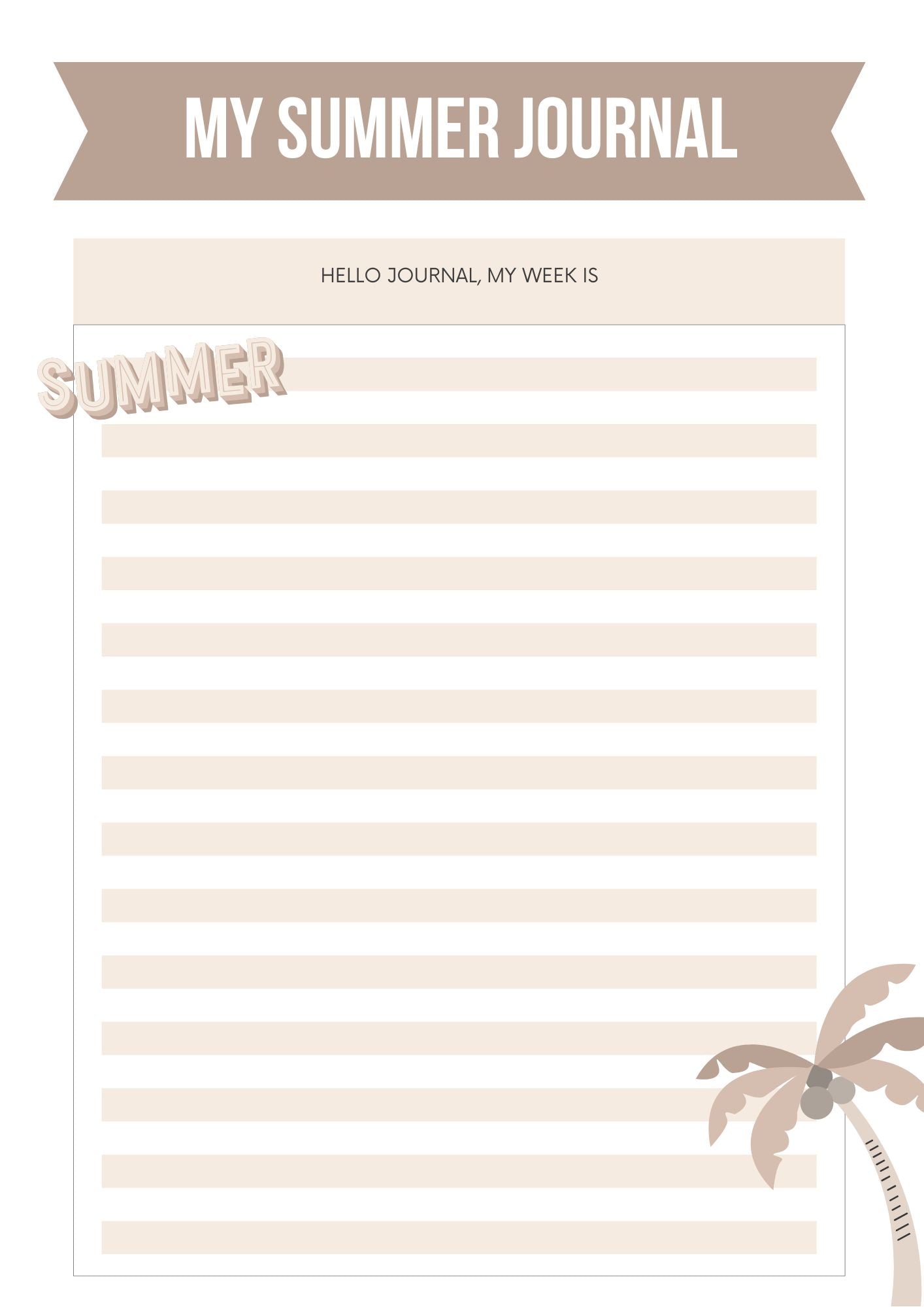 Kids Summer Planner