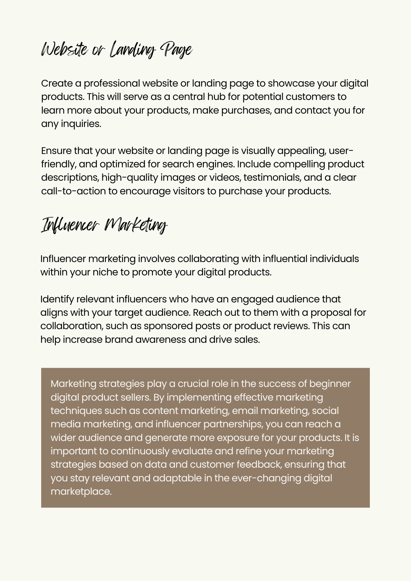 How to Sell Digital Products