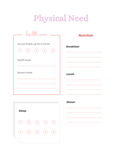 Mental Health Planner