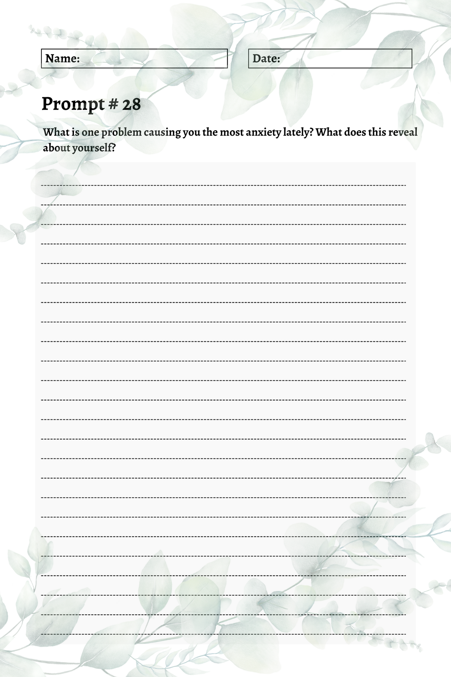 200 Mental Health Journal Prompts