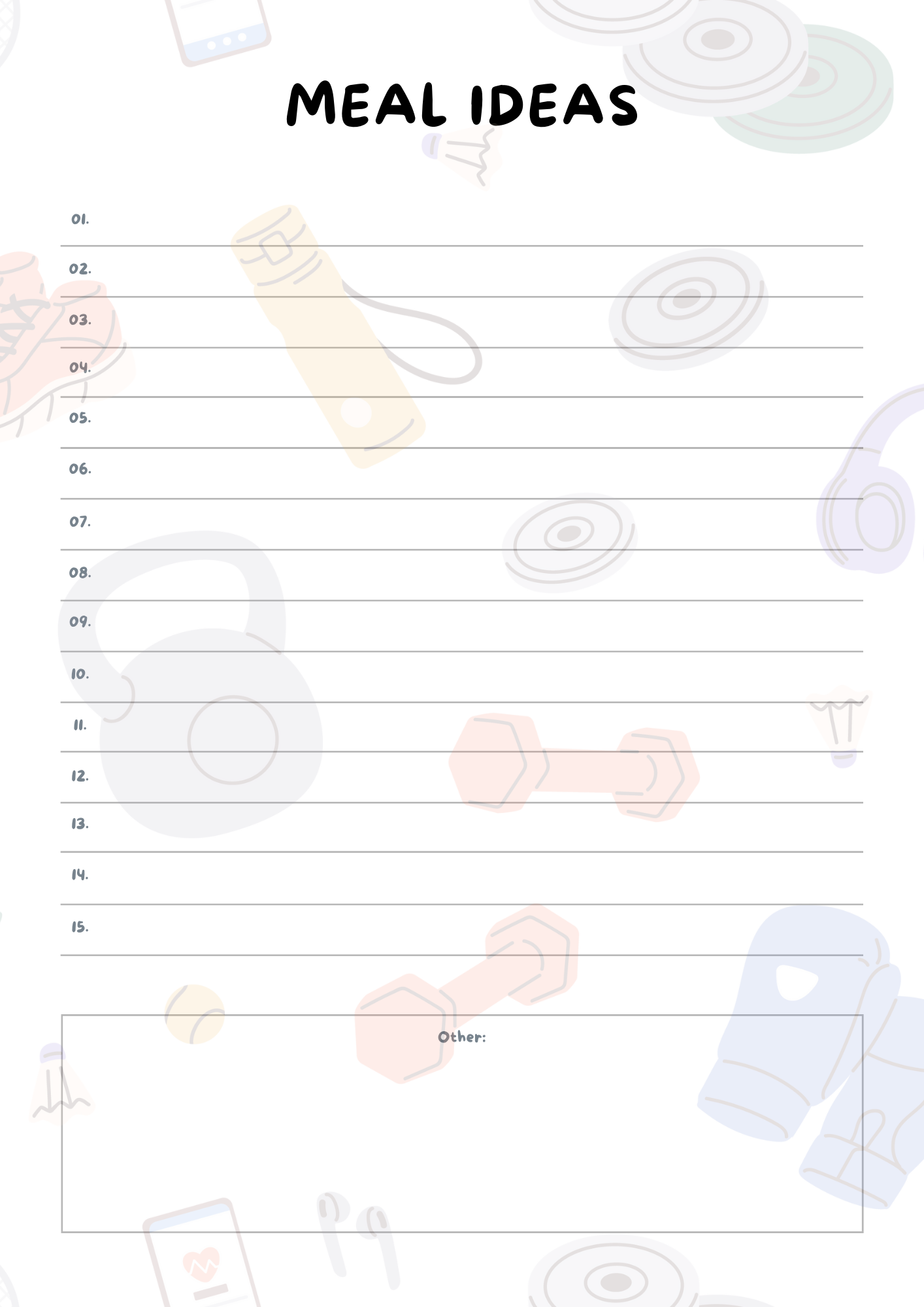 Fitness Planner