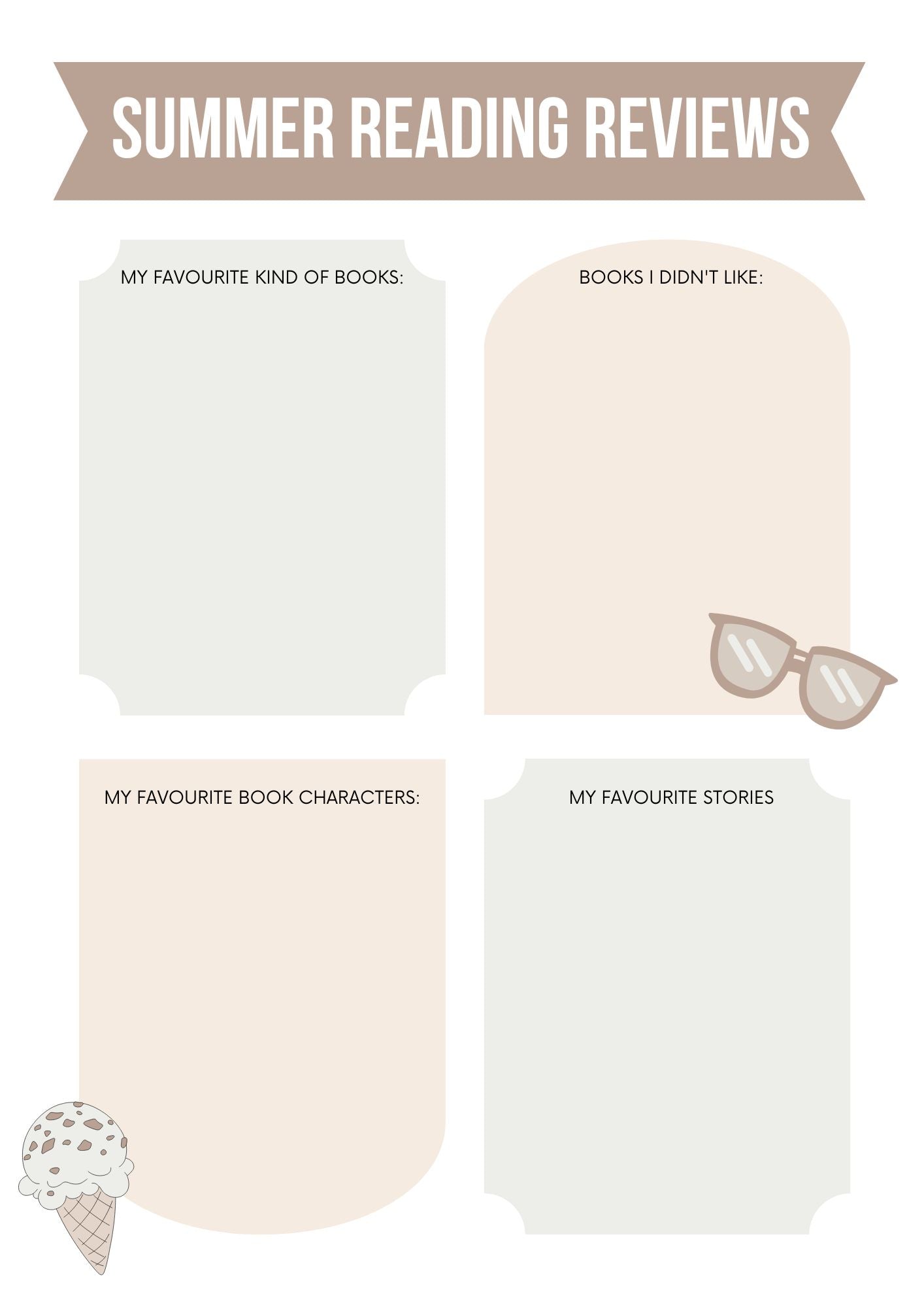 Kids Summer Planner