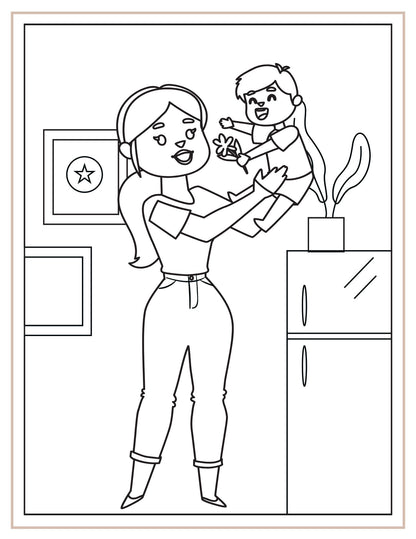 Mothers day colouring book