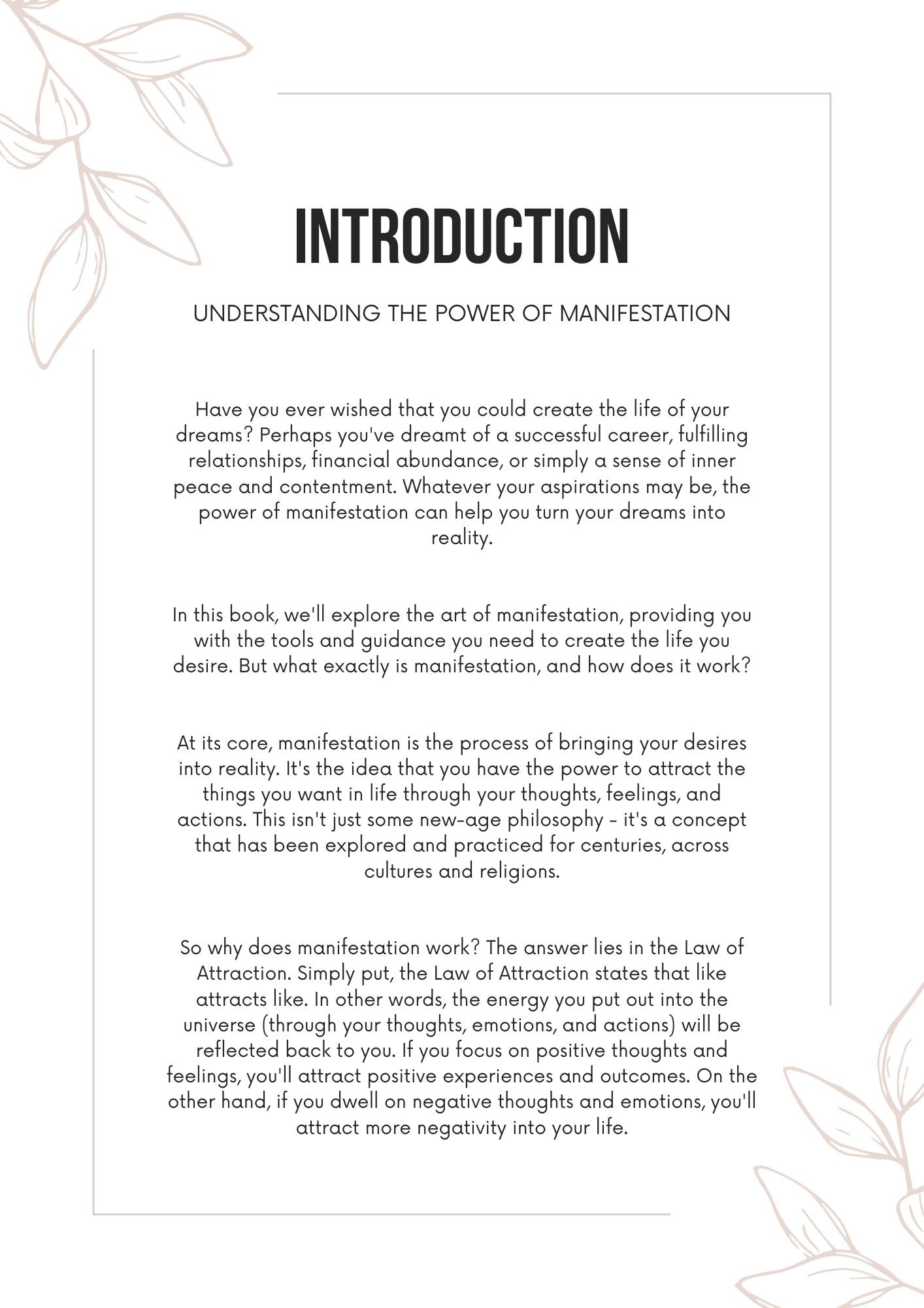 The Art of Manifestation
