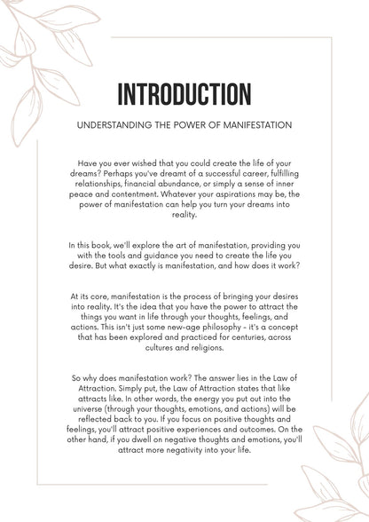 The Art of Manifestation