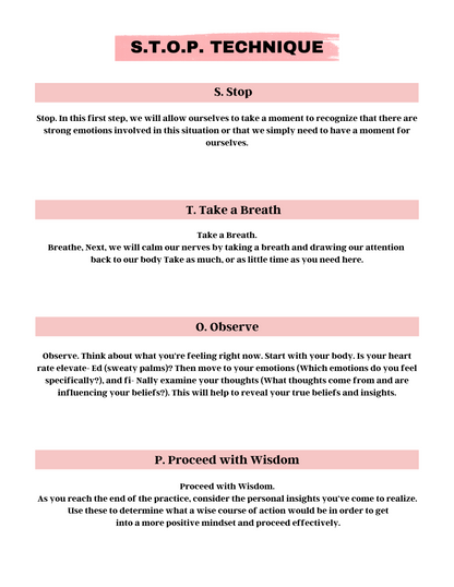 Mental Health Workbook