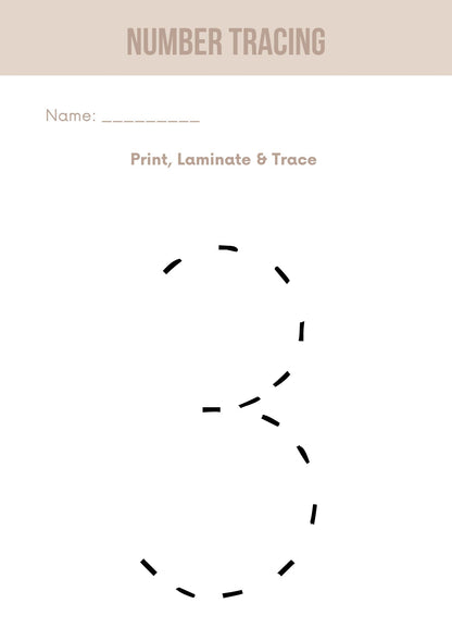 Number Tracing Workbook