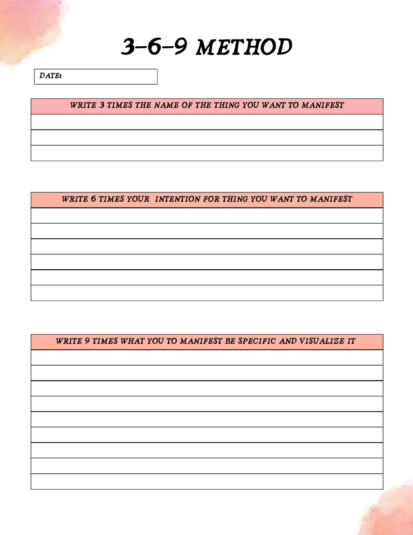 New Manifestation Journal