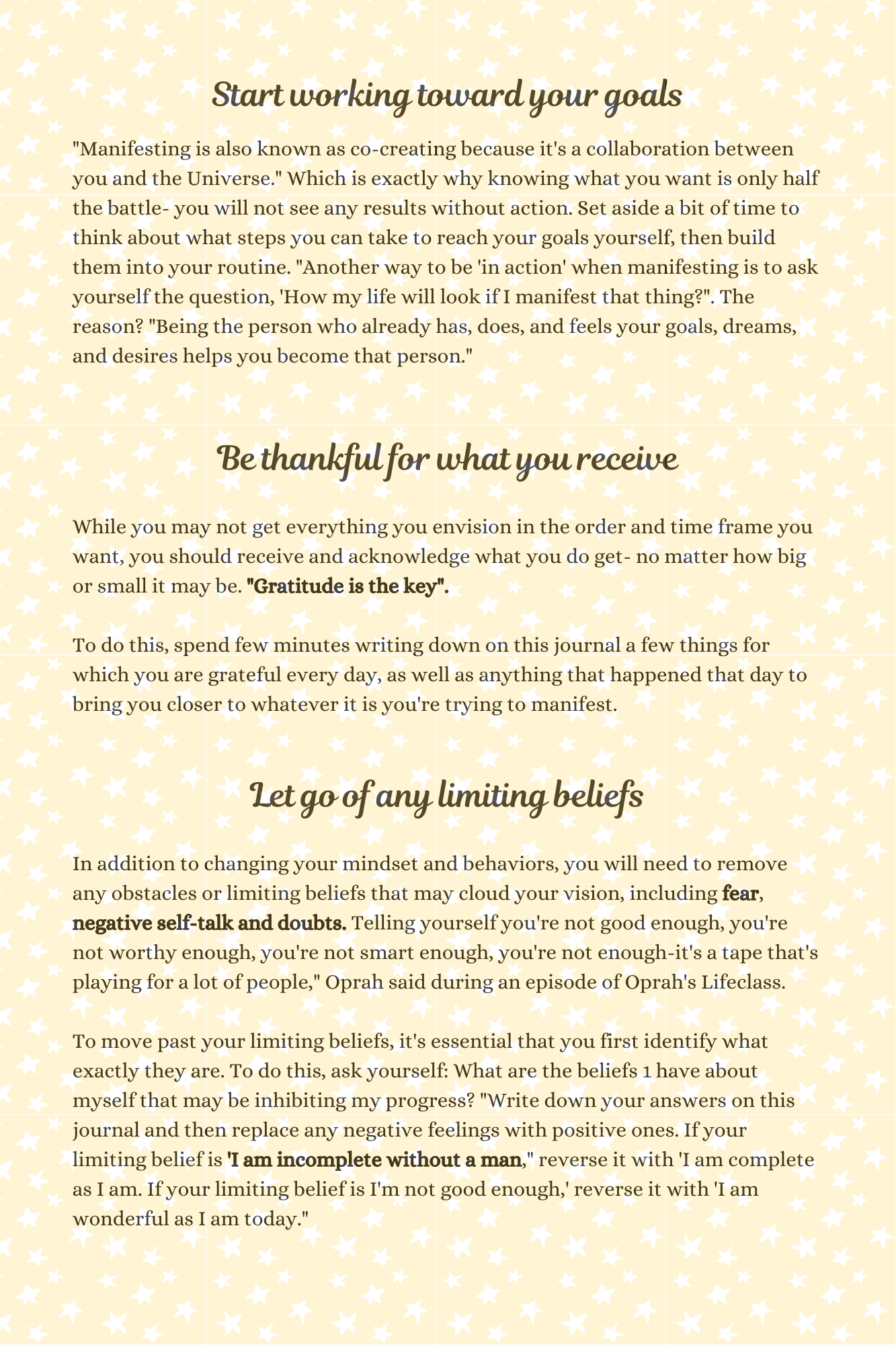 Daily Manifestation Journal