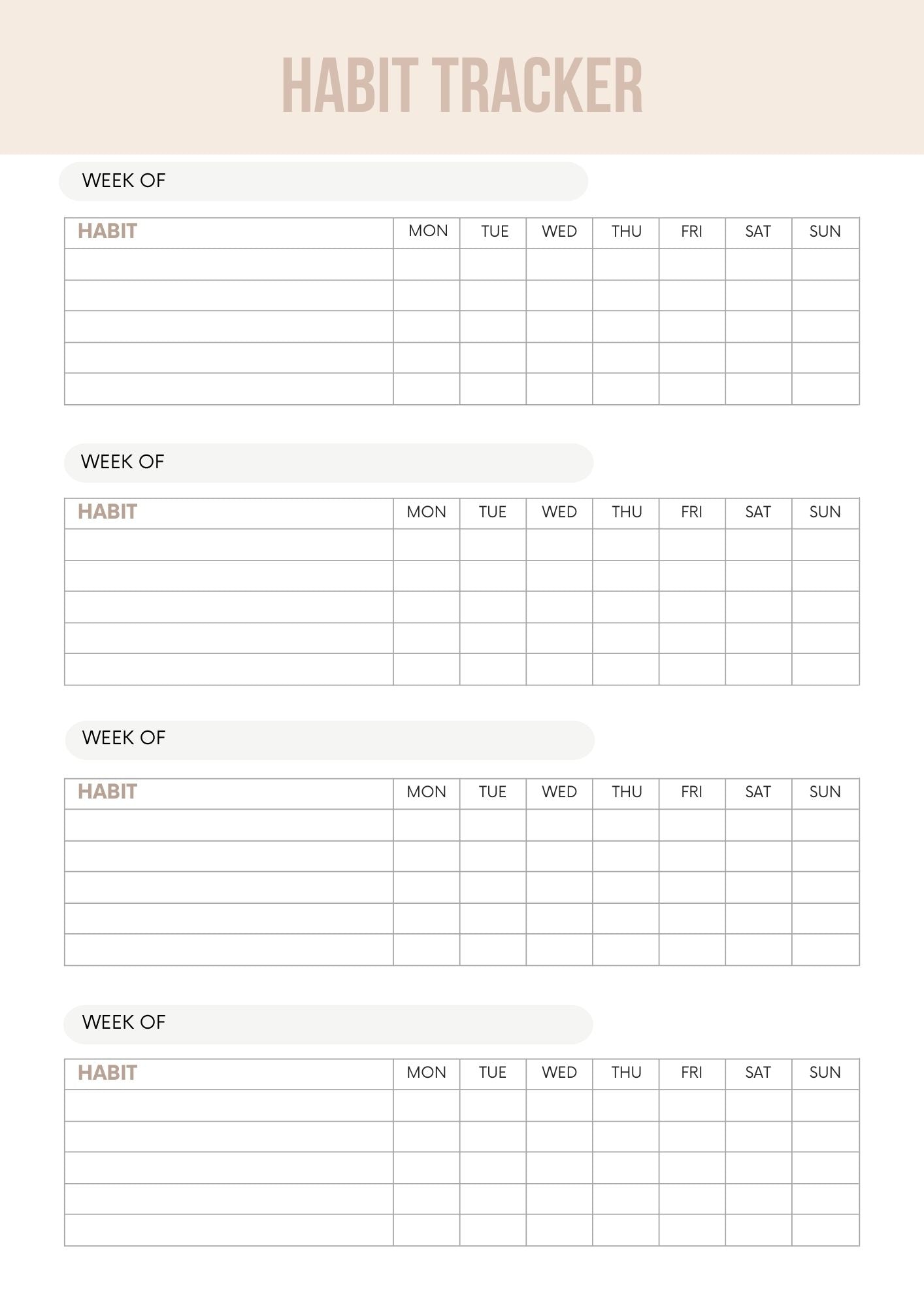 Habit Trackers