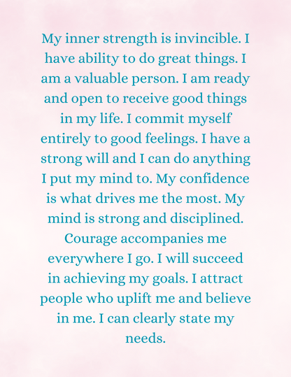 100 Positive Affirmations for Women