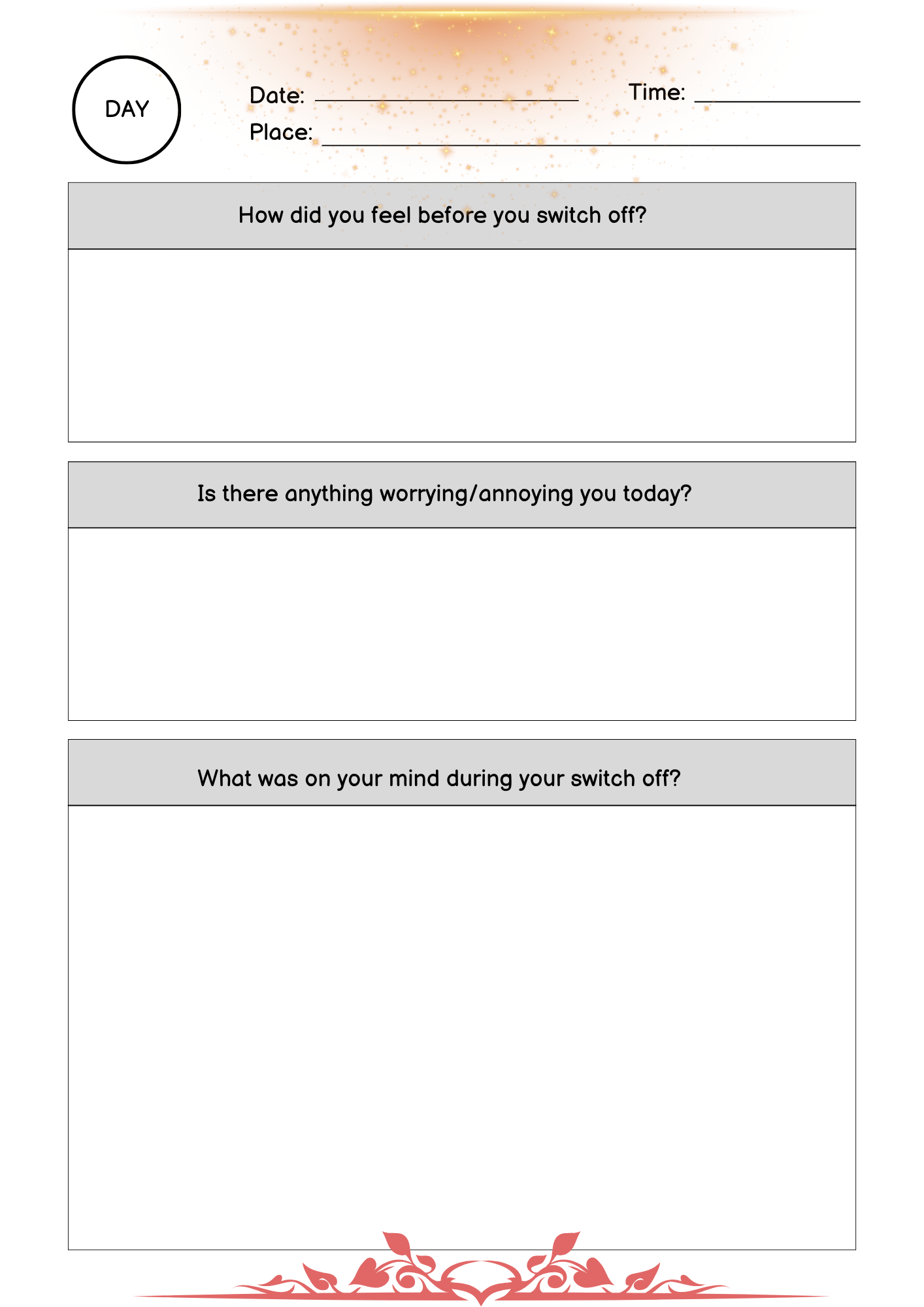 Switch Off Journal