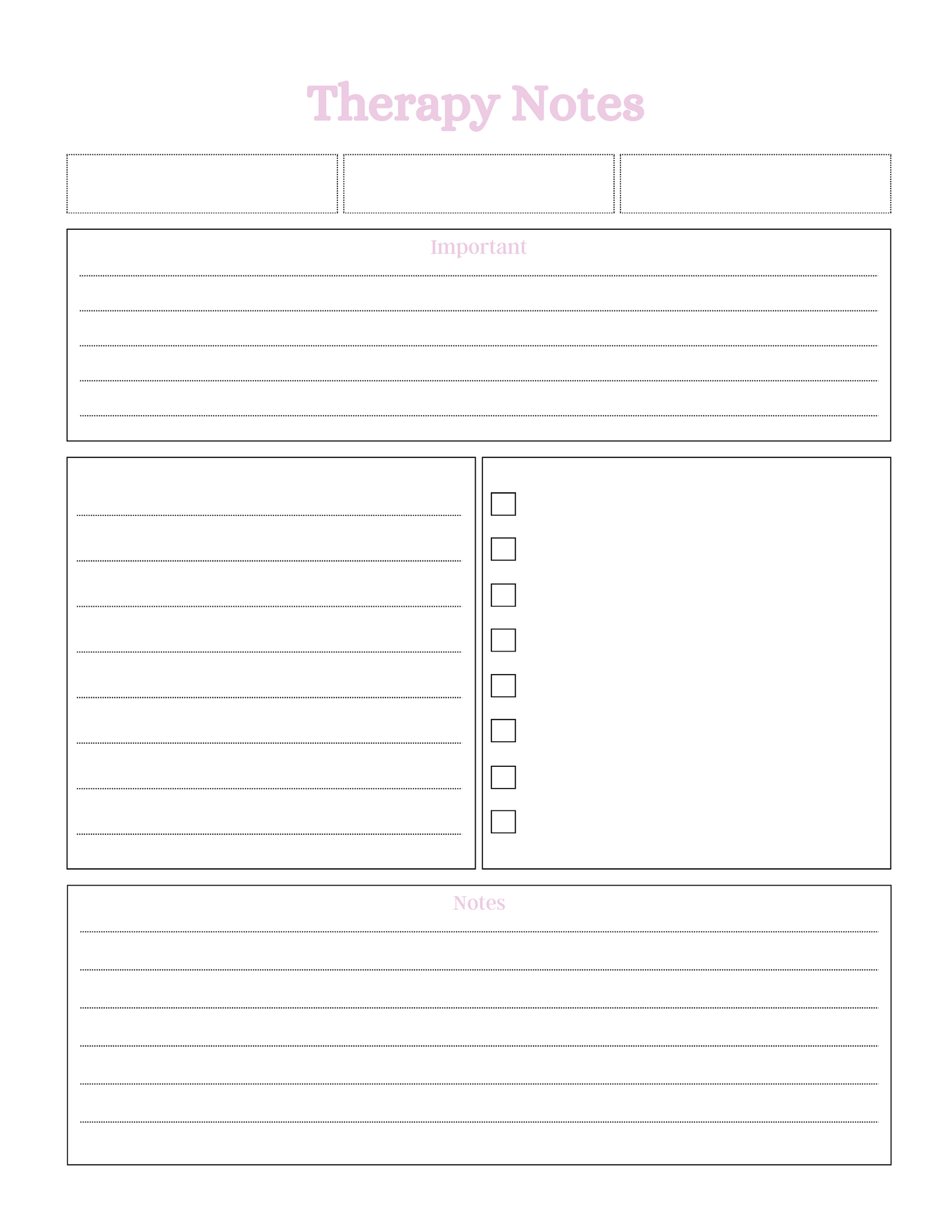 Mental Health Planner