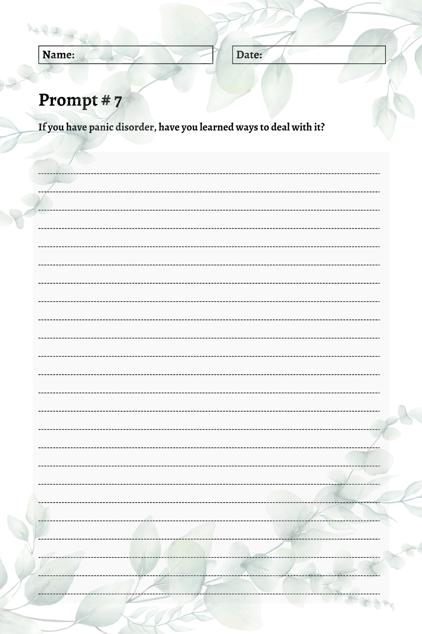 200 Mental Health Journal Prompts