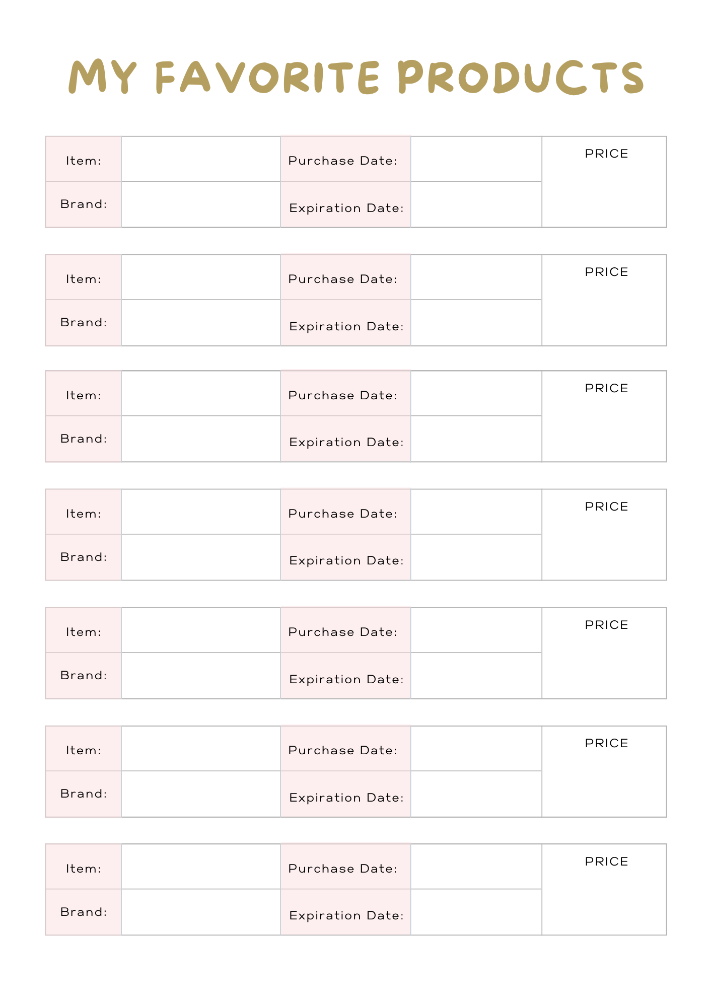 Self Care Planner