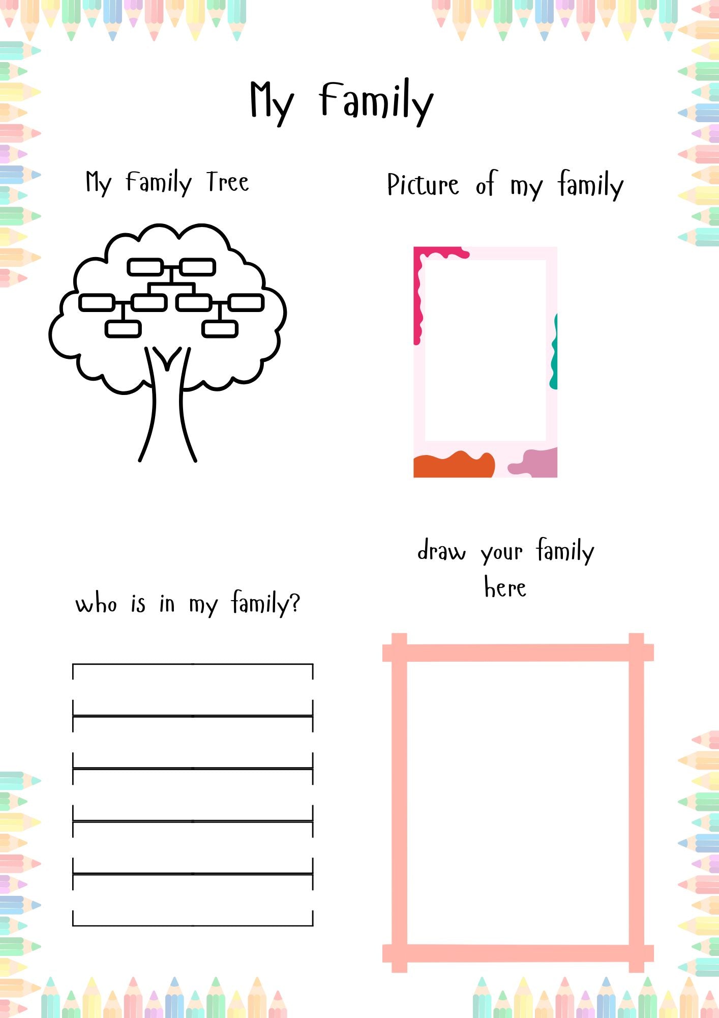 All About Me Workbook