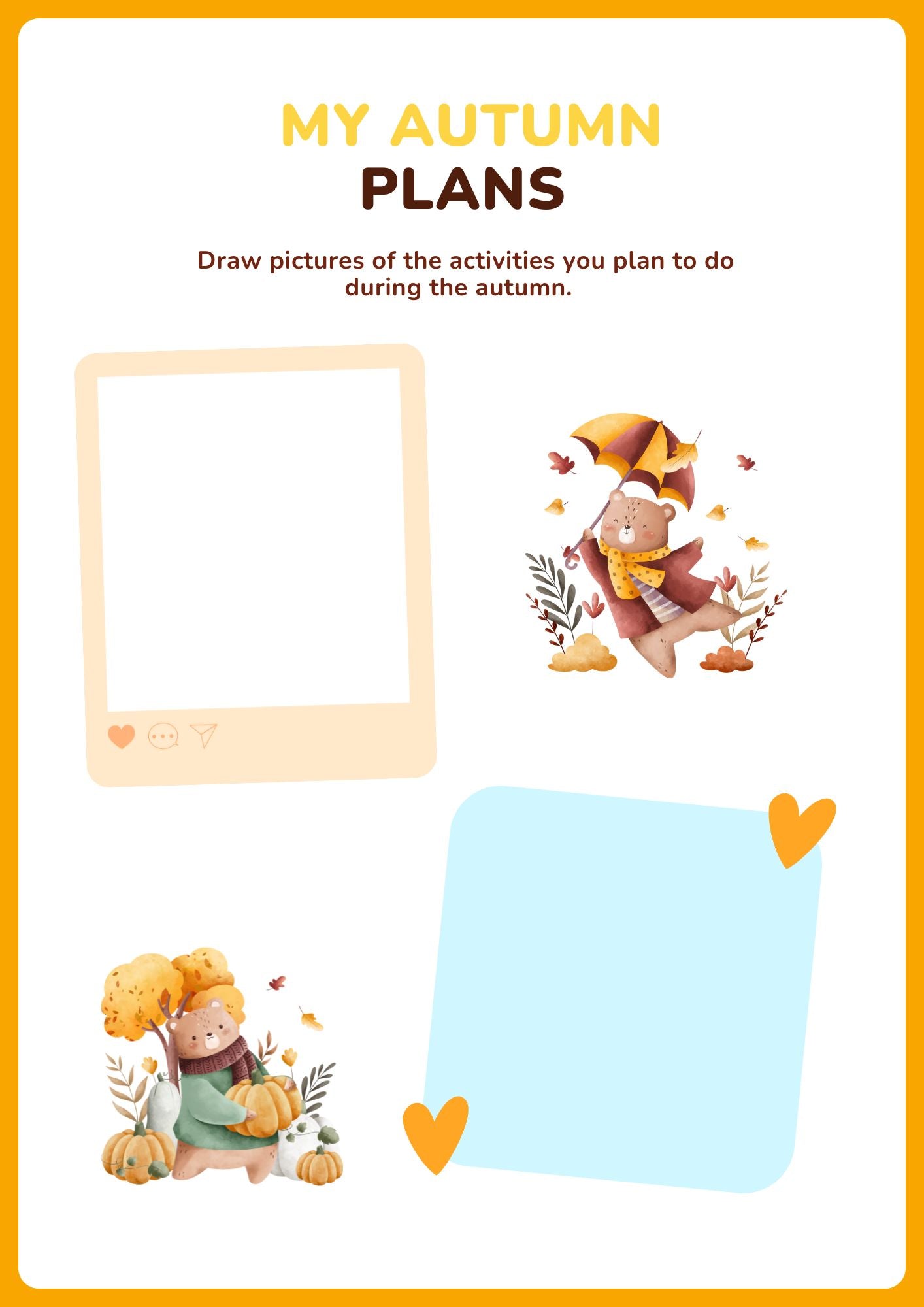 Autumn Activity Book Worksheet