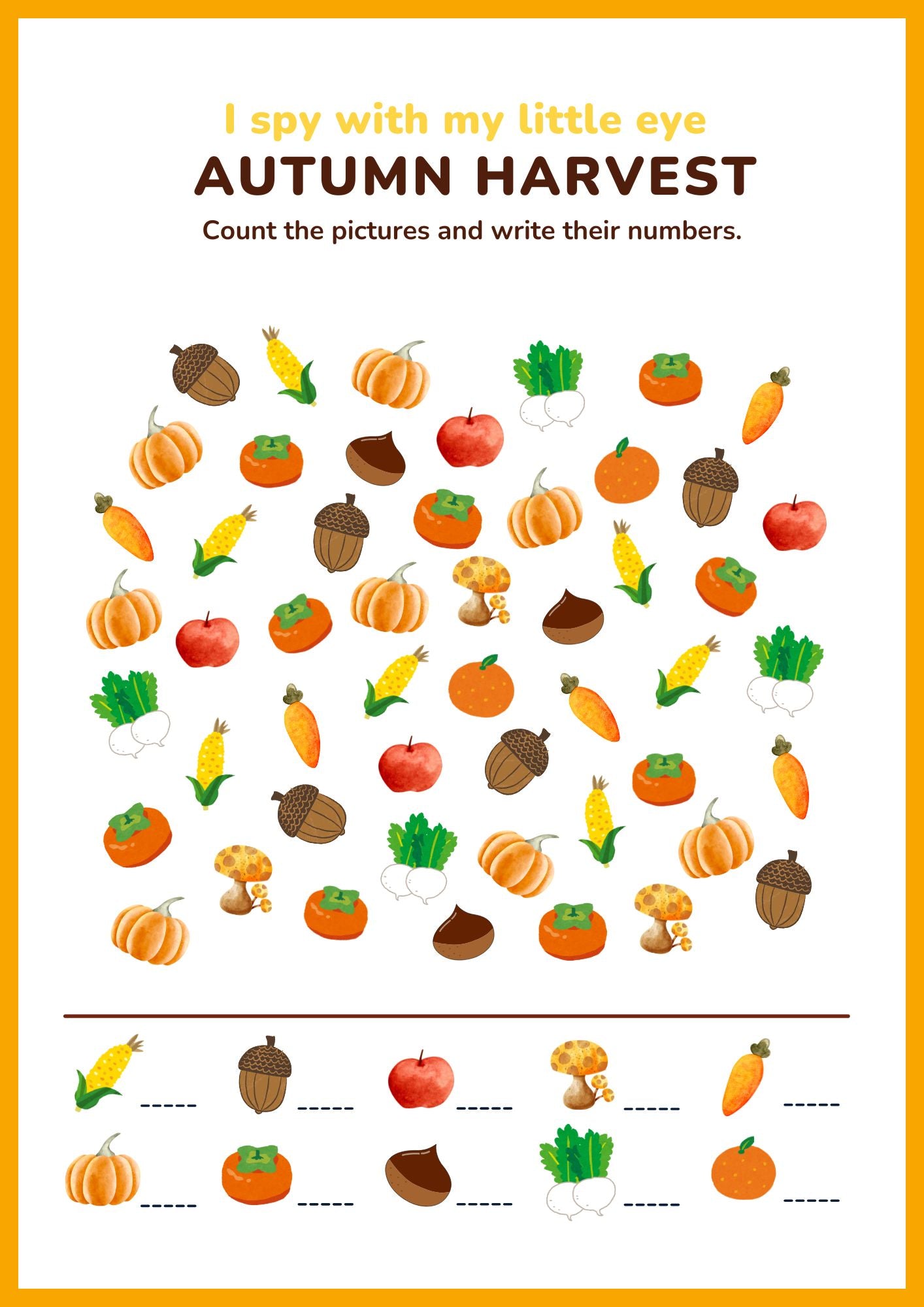 Autumn Activity Book Worksheet
