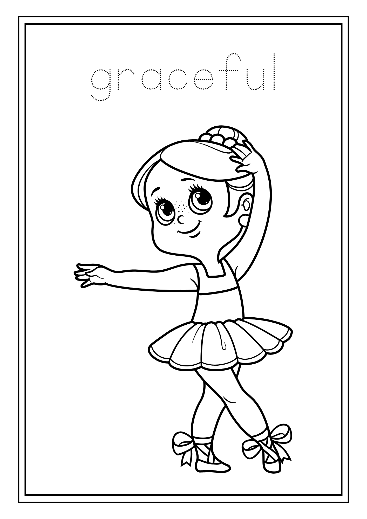 Ballerina Affirmations Colouring Book