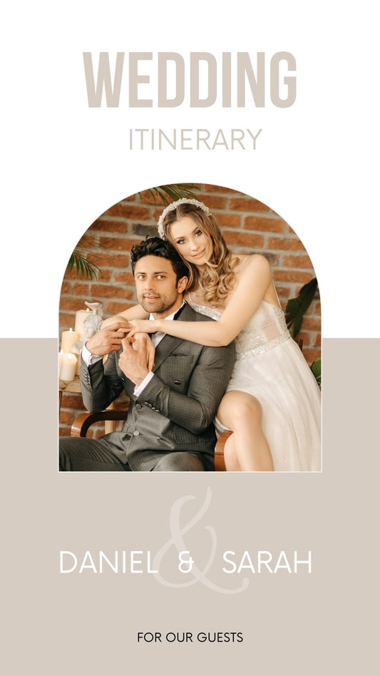 Wedding Itinerary For Guests for Mobile